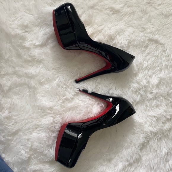 Christian Louboutin Black and Red Pumps - Picture 3 of 10